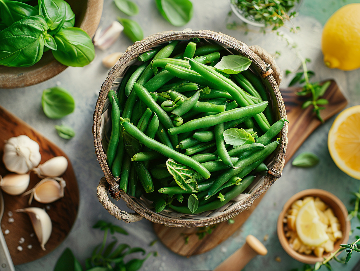 haricots verts vapeur