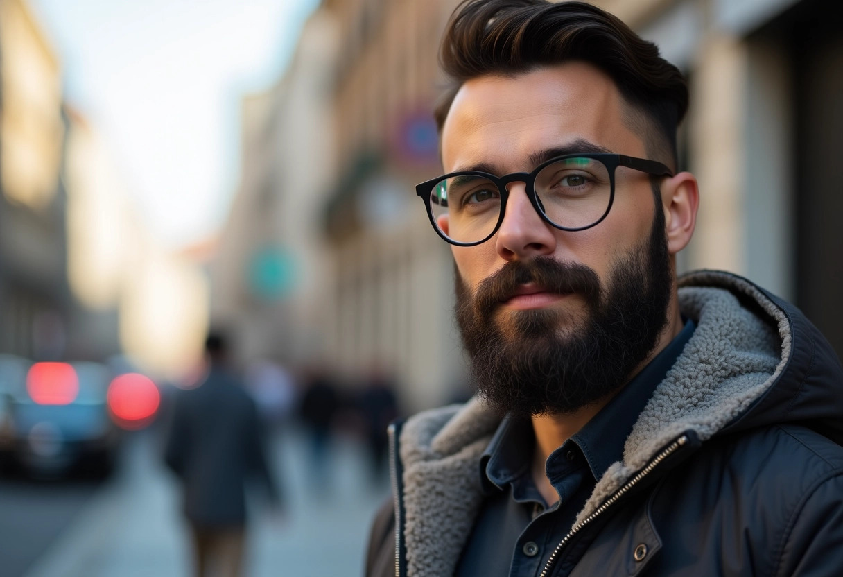 lunettes homme portrait